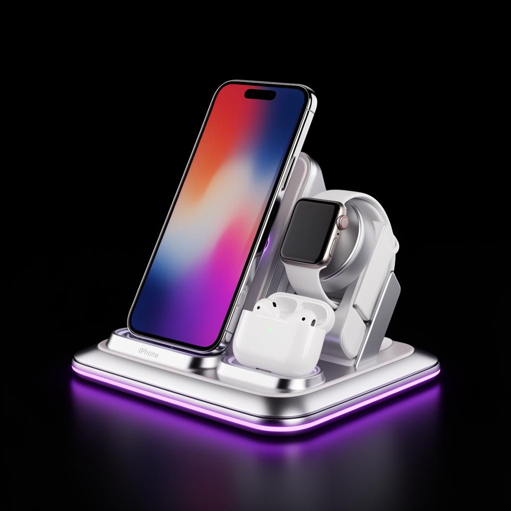 GlowGrip 3-in-1 Charging Station